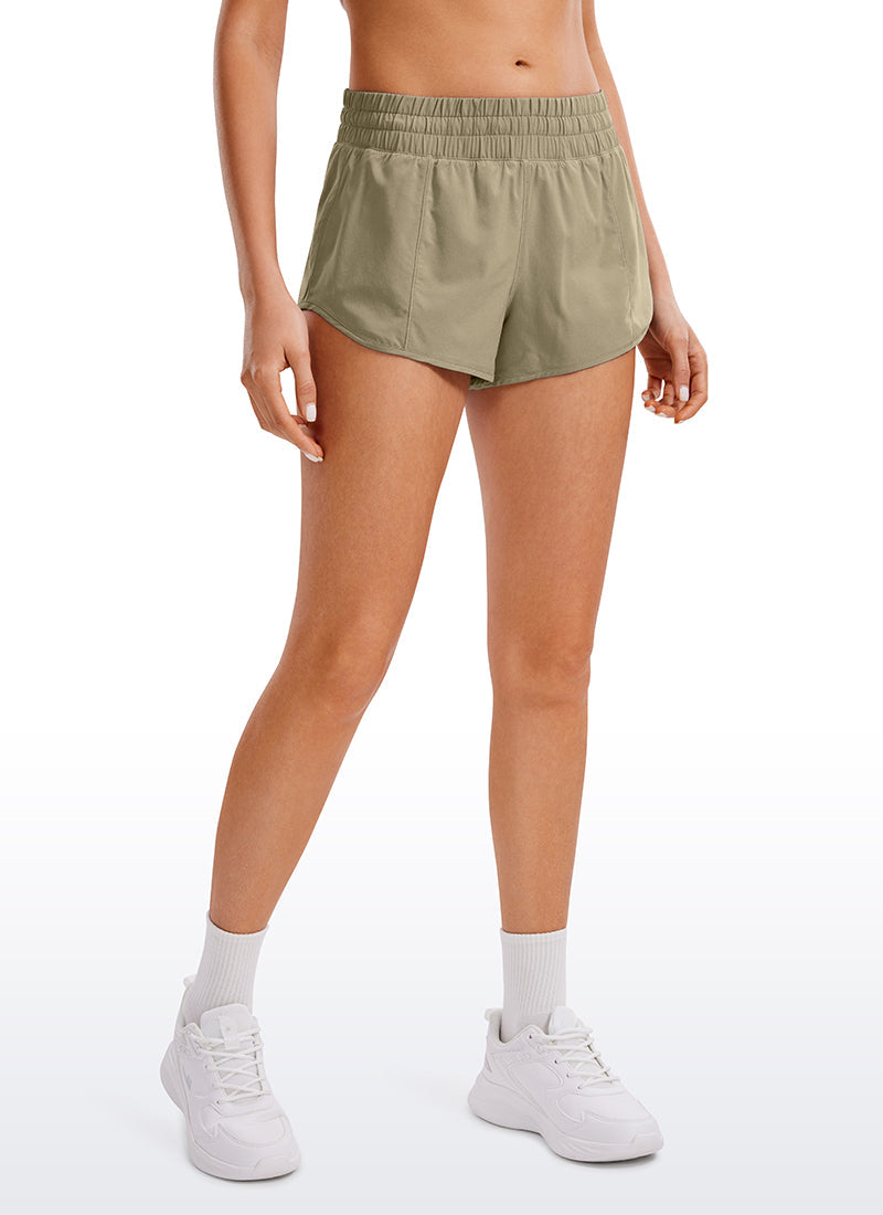 Feathery-Fit Soft Liner Zip Pocket Short 2.5''