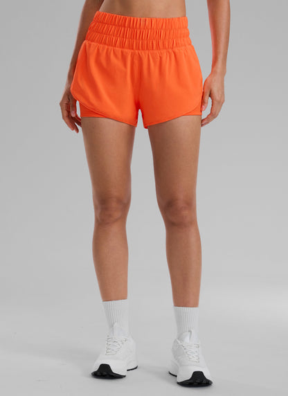 Feathery-Fit Soft  2 in 1 High Rise Short 3''