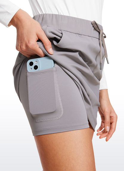 Stretch Drawstring Liner Skirt 15'' - 5 Pocket