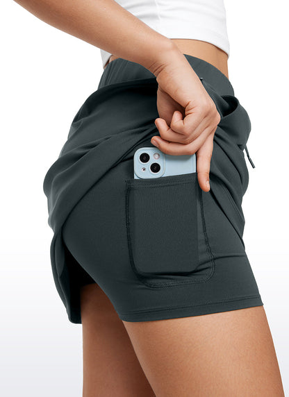 Stretch Drawstring Liner Skirt 15'' - 5 Pocket