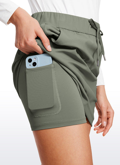 Stretch Drawstring Liner Skirt 15'' - 5 Pocket