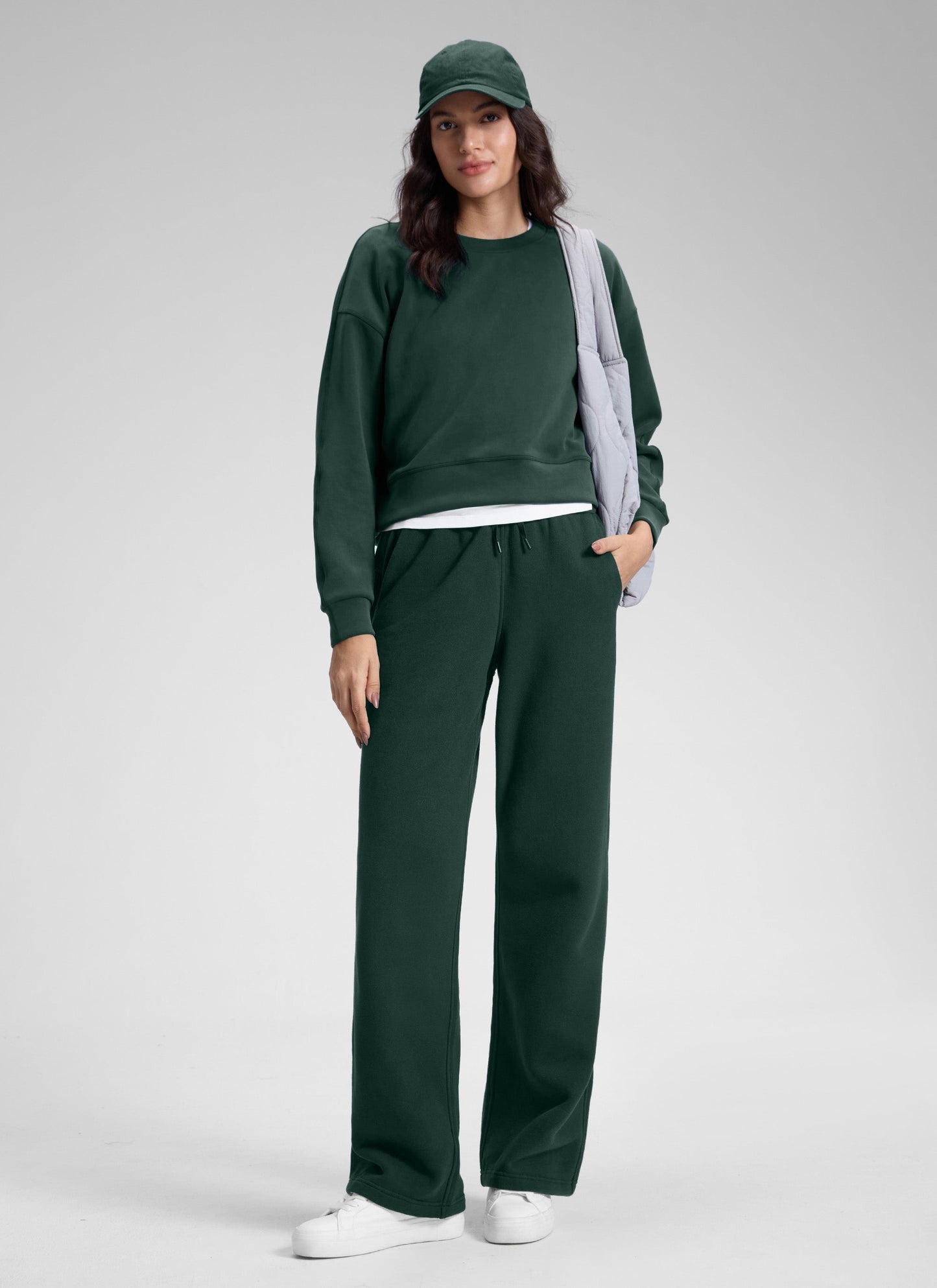 Fleece Lined Straight Leg Sweatpant 30''