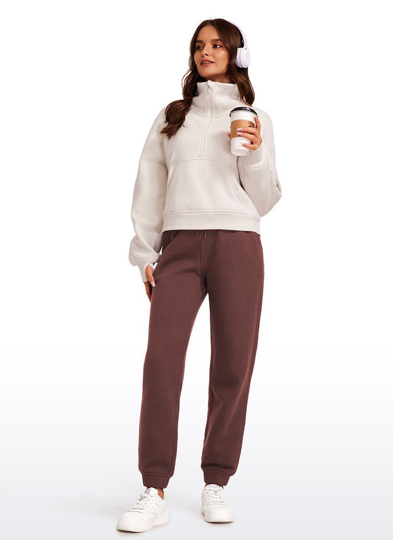 Fleece Lined High Rise Sweatpant 28''