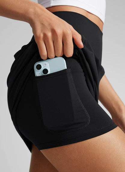 Butterlift® High Rise Pocket A Line Skirt 15''