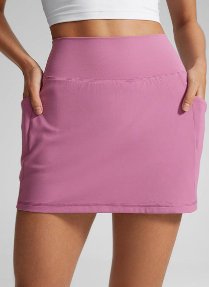 Butterlift® High Rise Pocket A Line Skirt 15''