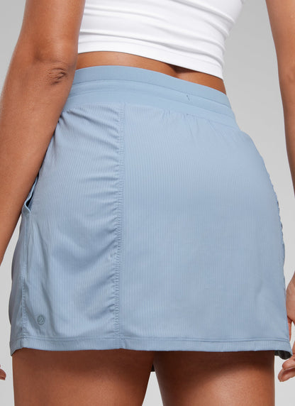 Lightweight High Rise Skirts Drawstring Skirt