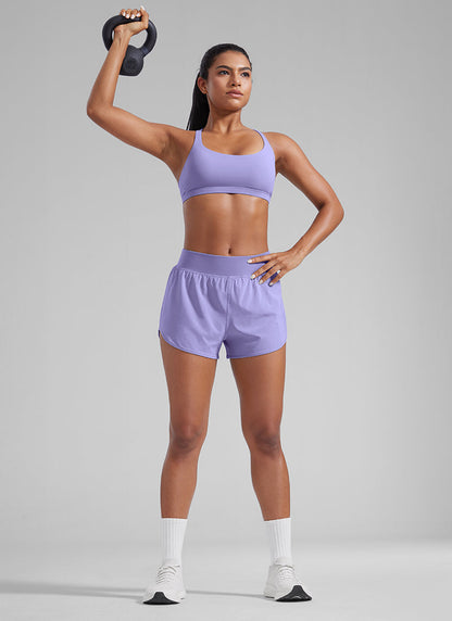 Feathery-Fit Soft Liner Zipper Pocket Short 3''