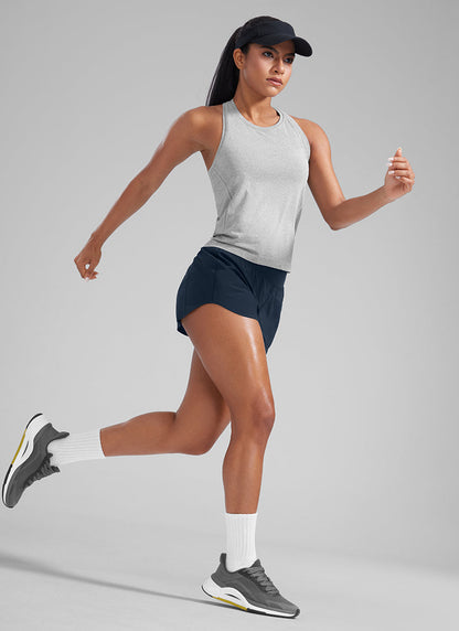 Feathery-Fit Soft Liner Zipper Pocket Short 3''