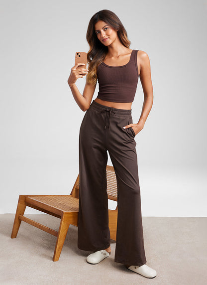 Cloud Jersey Wide Leg Sweatpant 30”