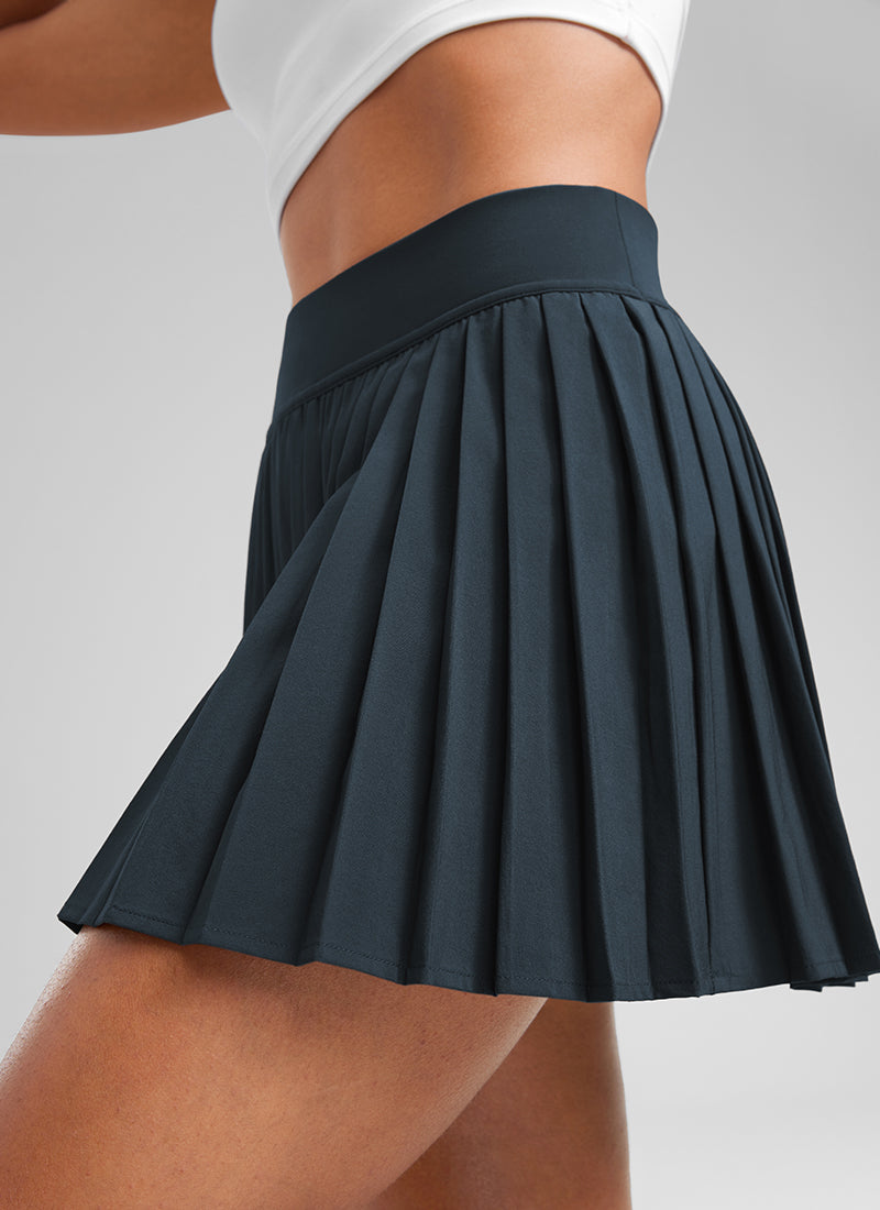 Feathery-Fit Soft High Rise Pleated Skirt 14''