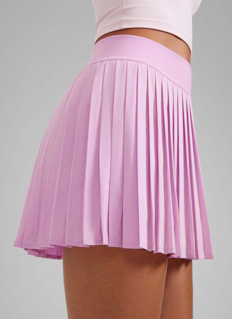 Feathery-Fit Soft High Rise Pleated Skirt 14''