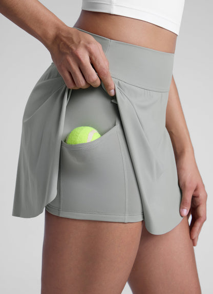 A Line High Rise Pocket Side Slit Skirt 14.5''