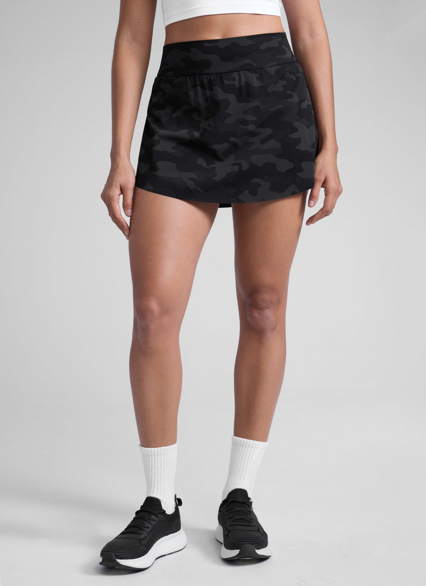 A Line High Rise Pocket Side Slit Skirt 14.5''