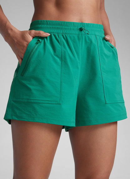 Stretch Water Repellent Hiking Pocket Short 3''