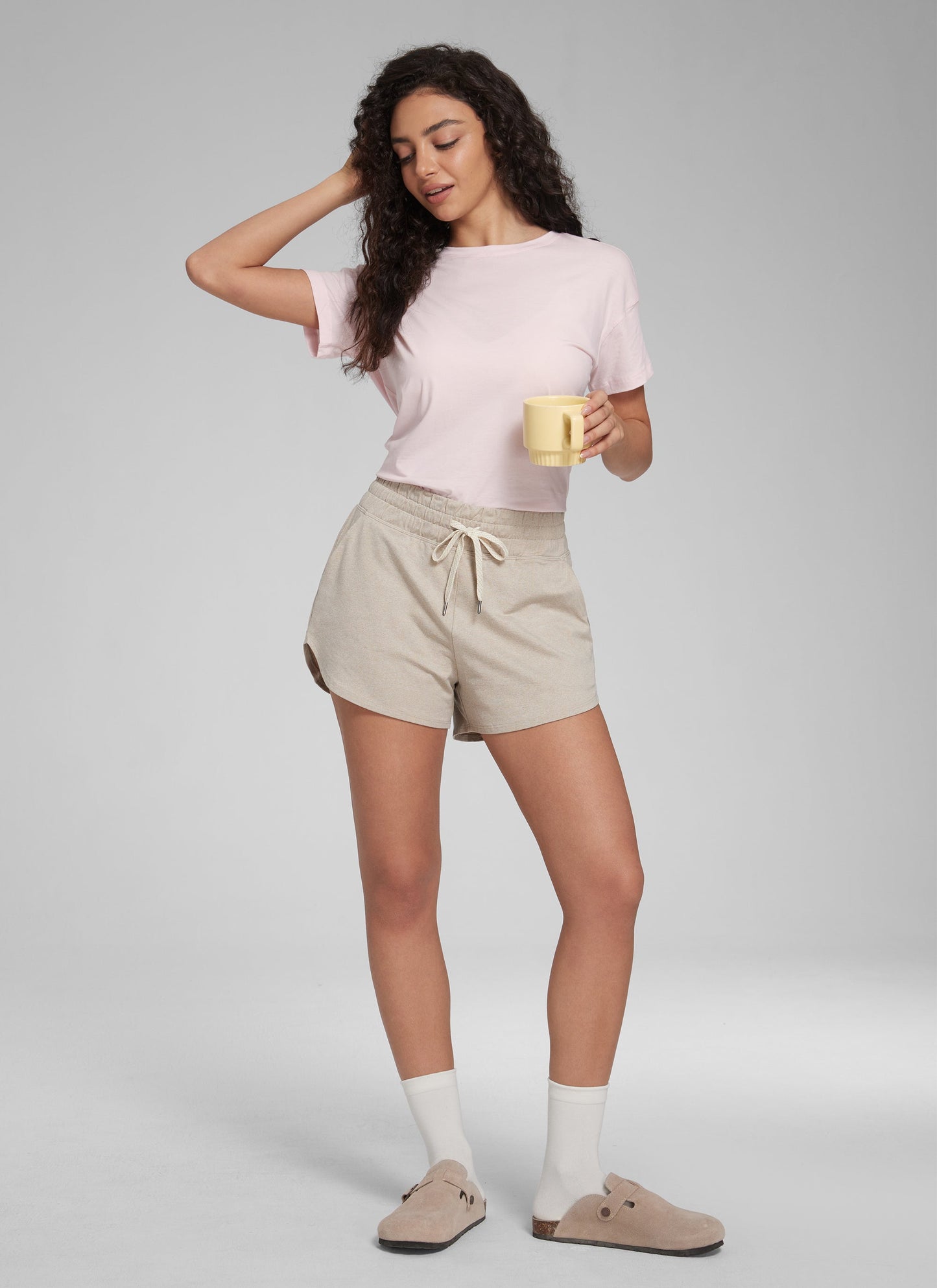 Cloud Jersey High Rise Dolphin Sweat Short 3''