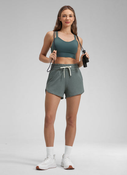 Cloud Jersey High Rise Dolphin Sweat Short 3''