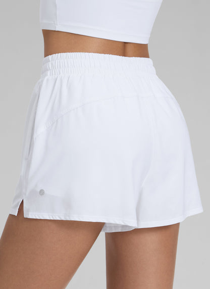 Feathery-Fit Stretchy 2 in 1 High Rise Pocket Short