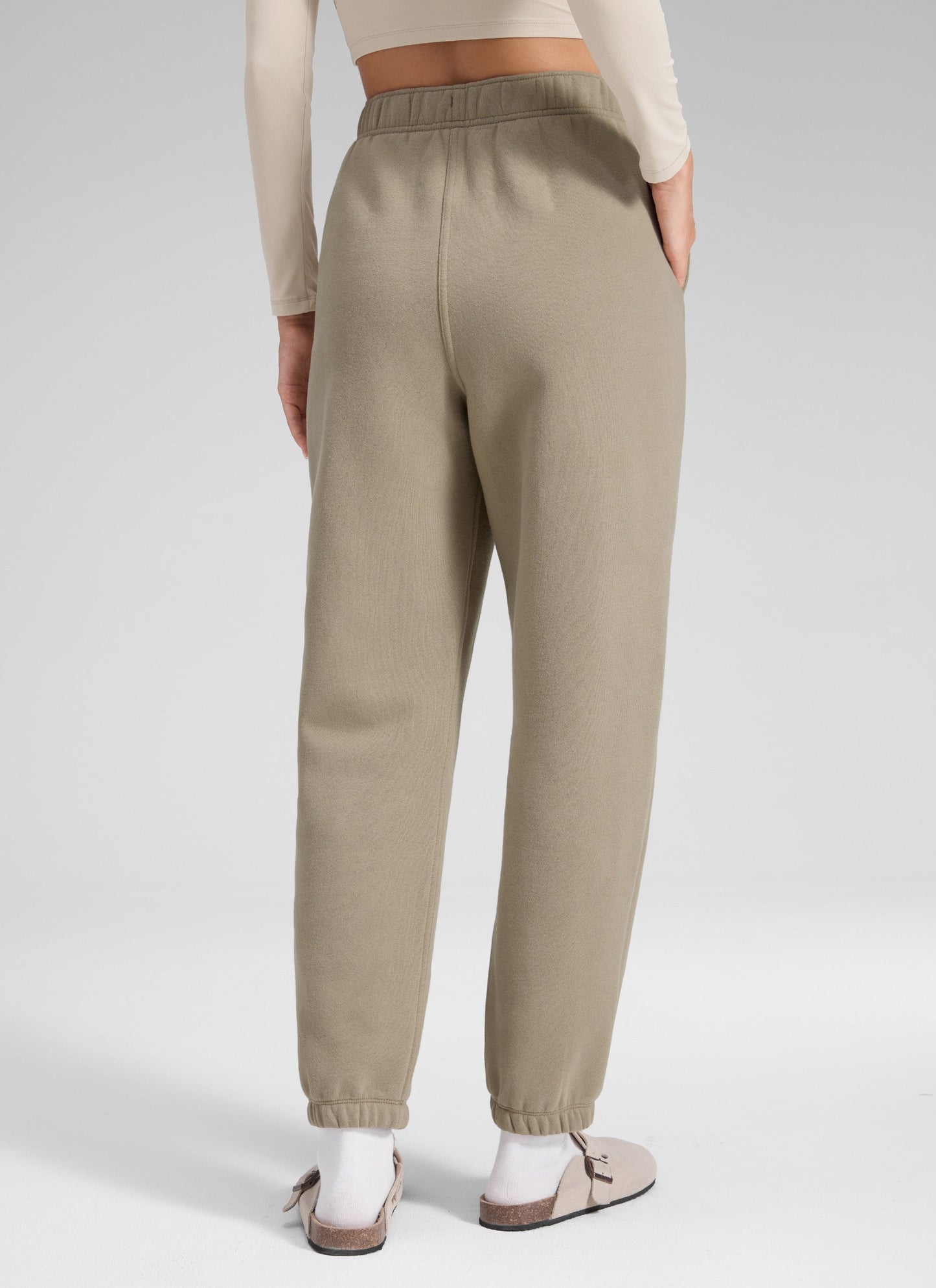 Fleece Lined High Rise Jogger Sweatpant 28''