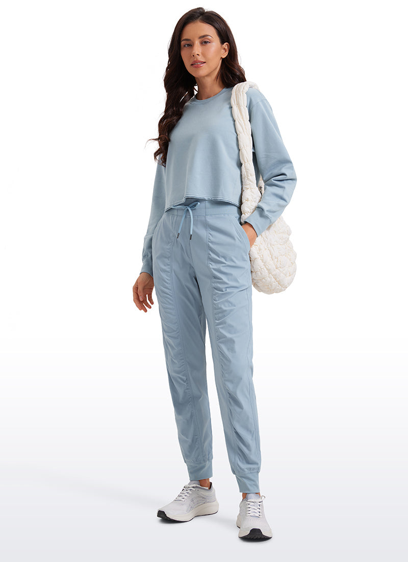 Striped Ruched Pocket Jogger 28''