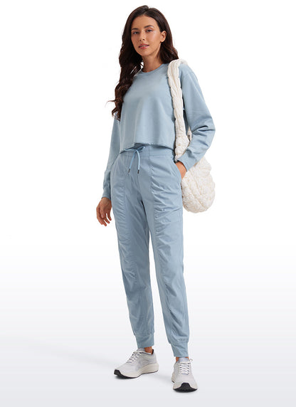 Striped Ruched Pocket Jogger 28''