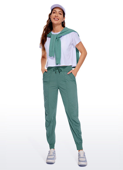 Striped Ruched Pocket Jogger 28''