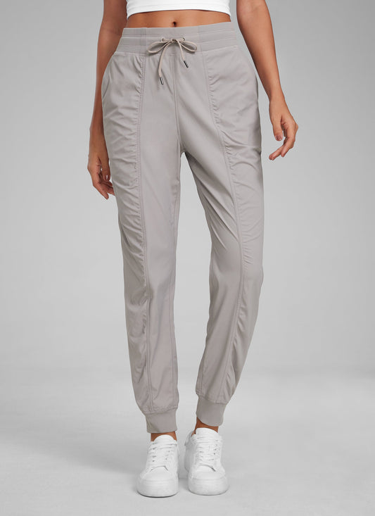 Striped Ruched Pocket Jogger 28''