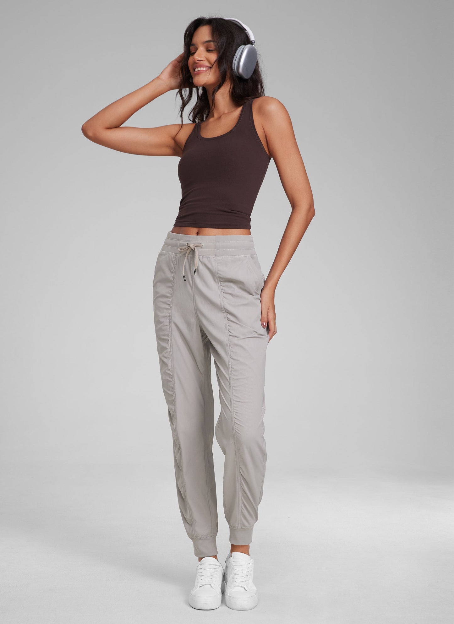 Striped Ruched Pocket Jogger 28''