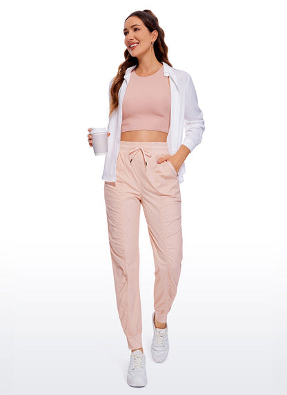 Striped Ruched Pocket Jogger 28''