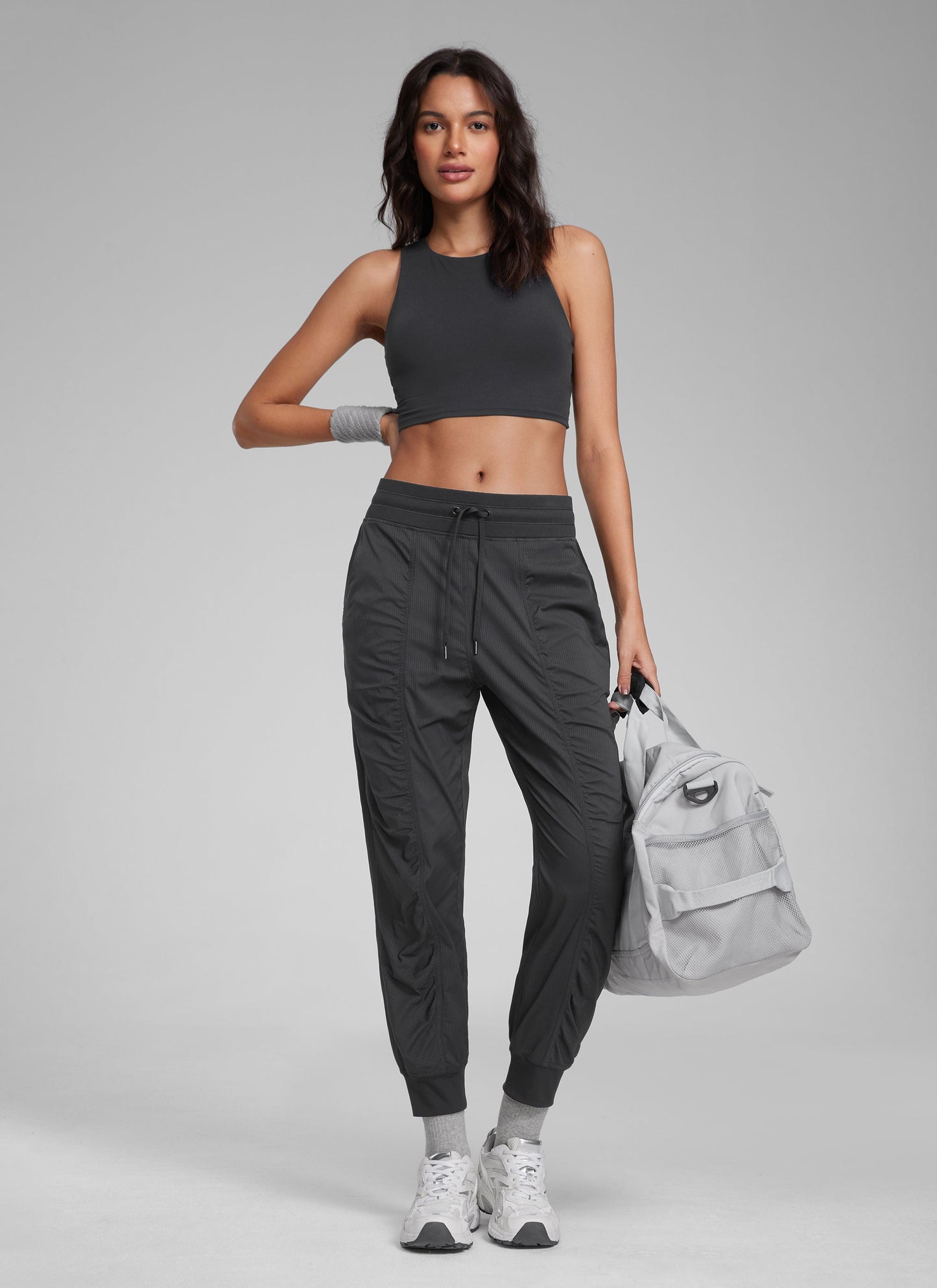 Striped Ruched Pocket Jogger 26''