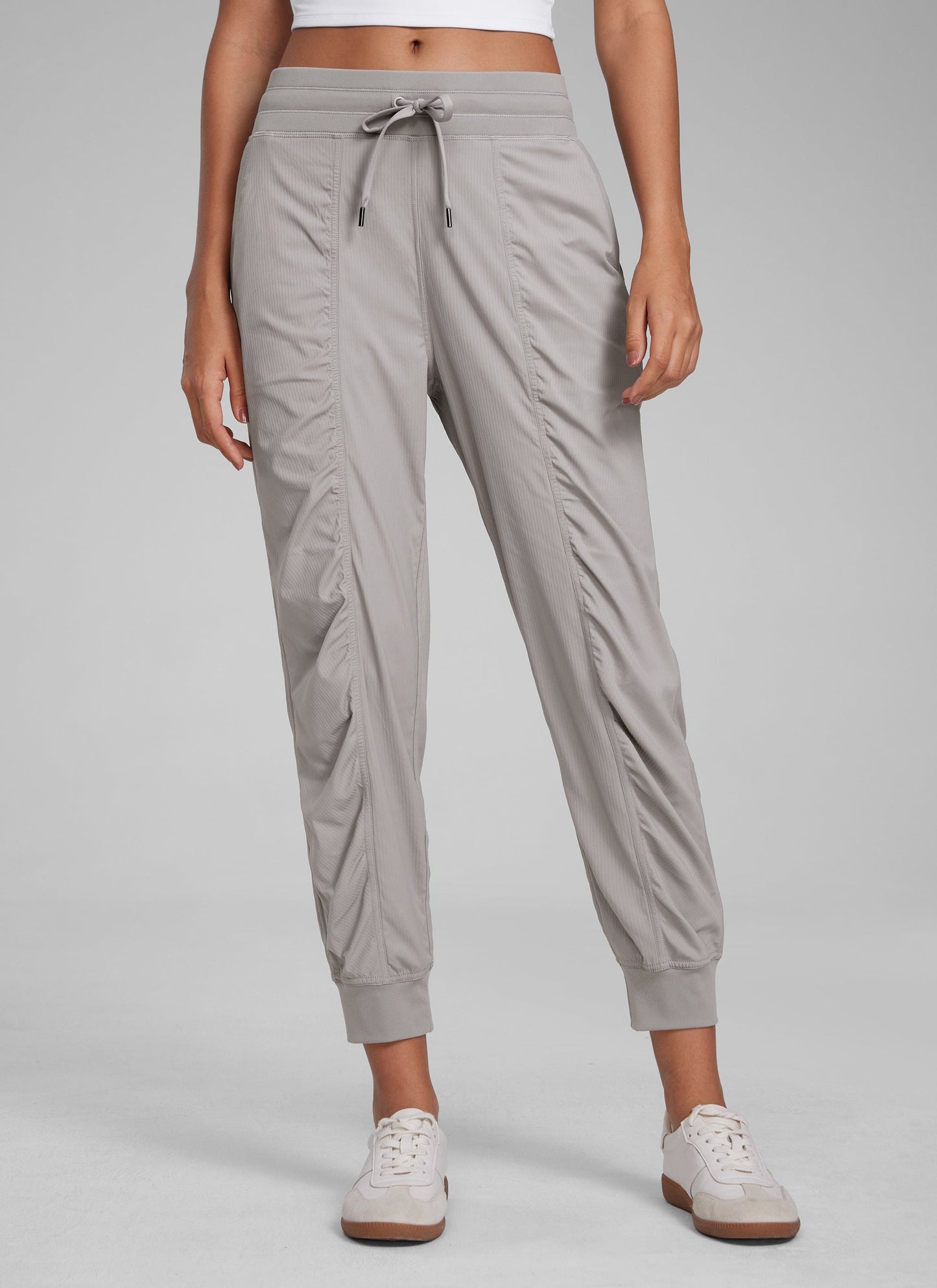 Striped Ruched Pocket Jogger 26''