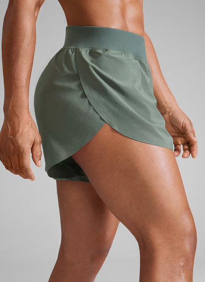 Feathery-Fit Soft Lined Mid Rise Short 4''