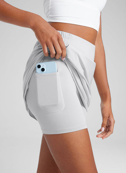 Feathery-Fit Soft A Line Pocket Skirt 18''