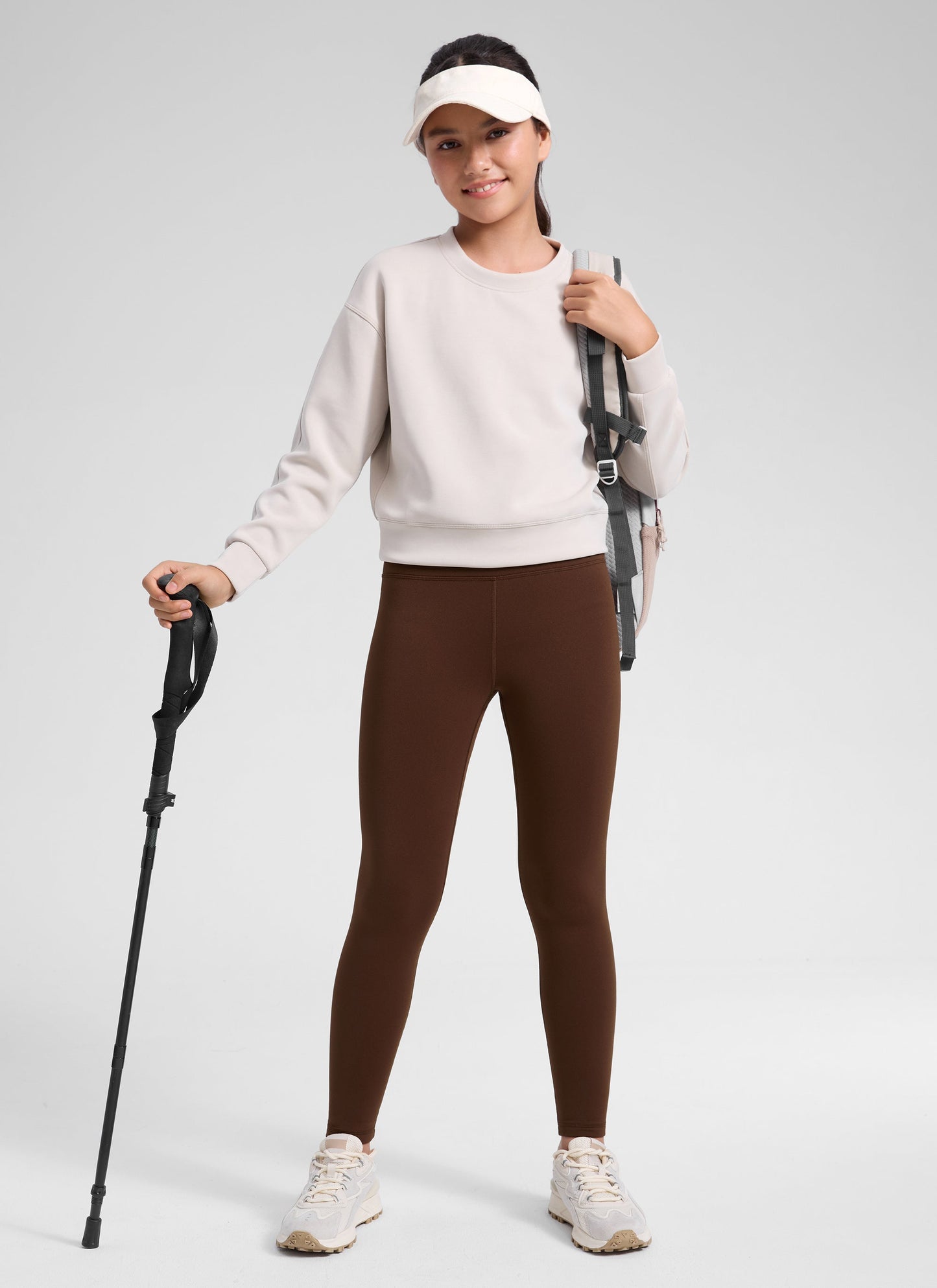 Girls Matte Thermal Fleece Lined Legging