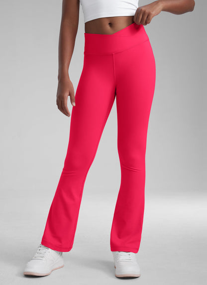 Butterluxe Girls Crossover Flare Leggings