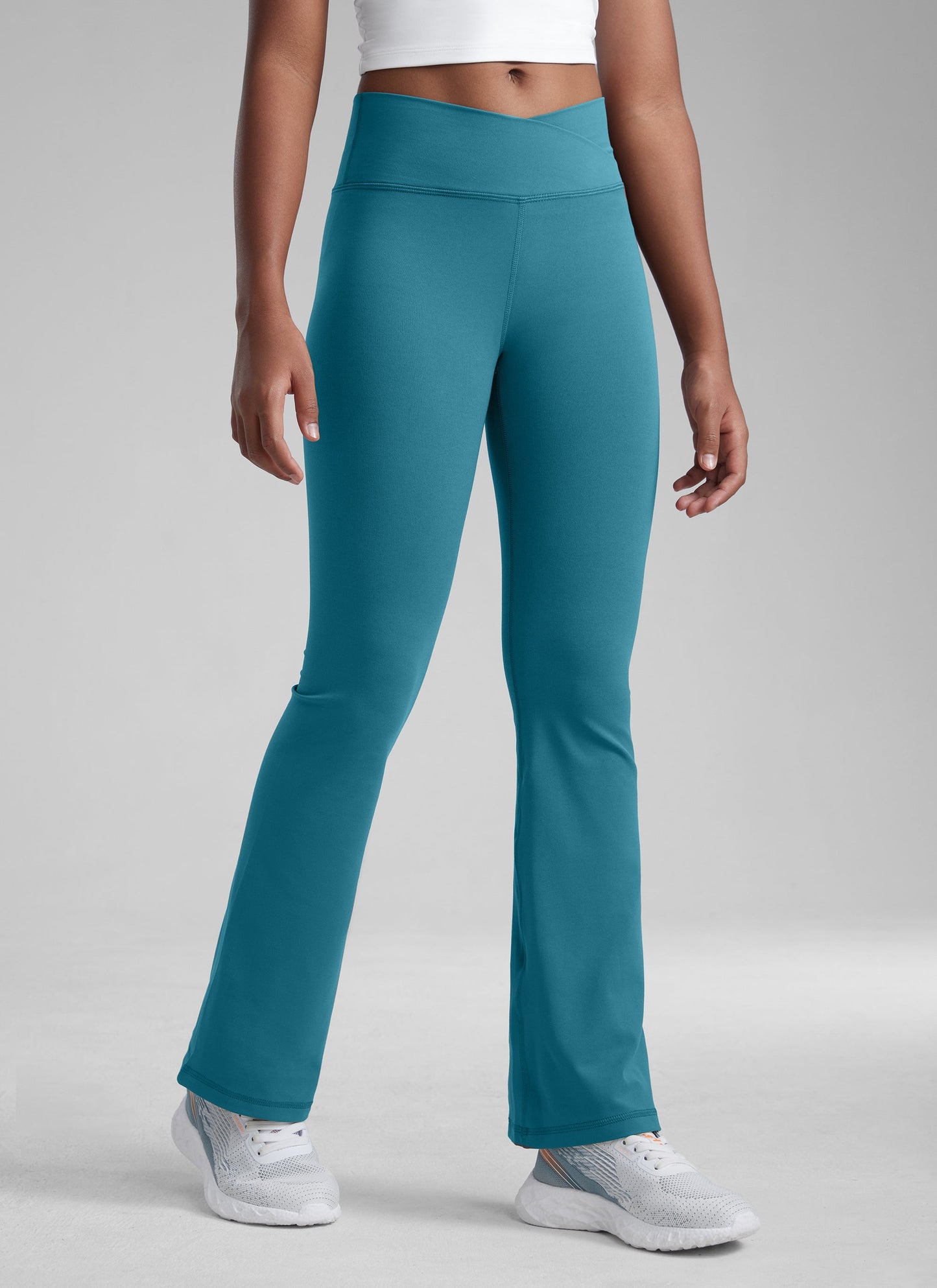 Butterluxe Girls Crossover Flare Leggings