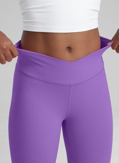 Butterluxe Girls Crossover Flare Leggings