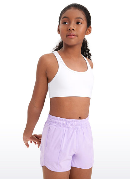 Butterluxe Girls Scoop Neck Racerback Sports Bra