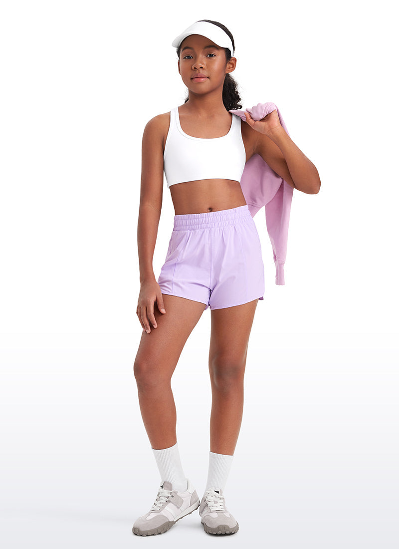 Butterluxe Girls Scoop Neck Racerback Sports Bra