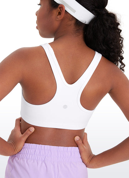 Butterluxe Girls Scoop Neck Racerback Sports Bra
