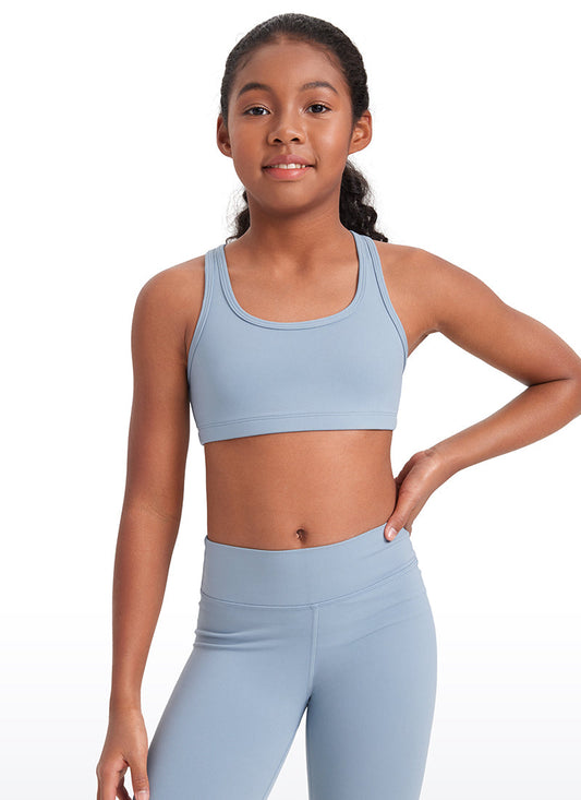 Butterluxe Girls Scoop Neck Racerback Sports Bra
