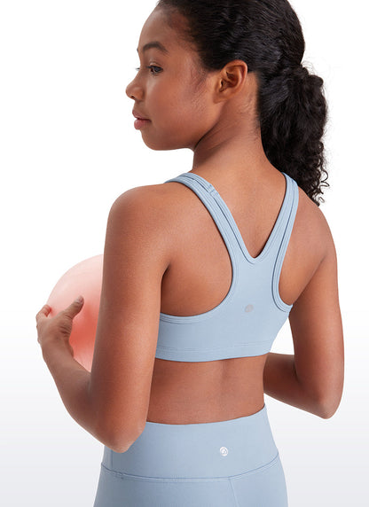 Butterluxe Girls Scoop Neck Racerback Sports Bra