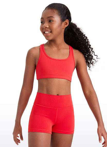 Butterluxe Girls Scoop Neck Racerback Sports Bra