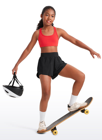 Butterluxe Girls Scoop Neck Racerback Sports Bra