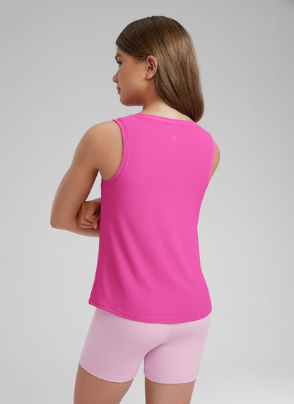 Girl Cloudweight Hip Length Sleeveless Tank