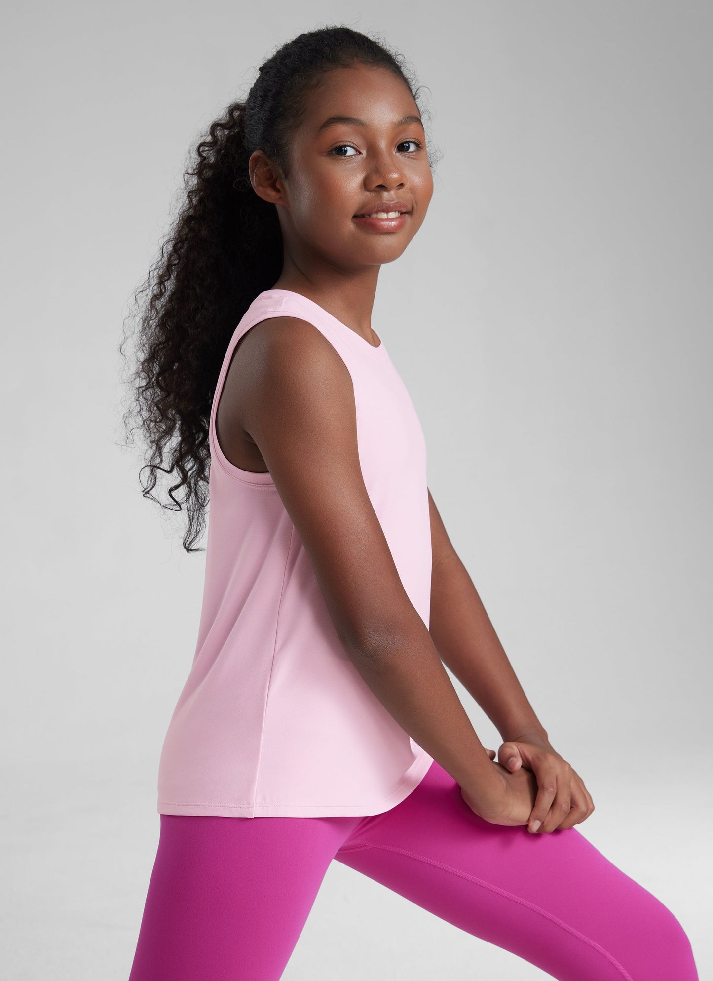 Girl Cloudweight Hip Length Sleeveless Tank