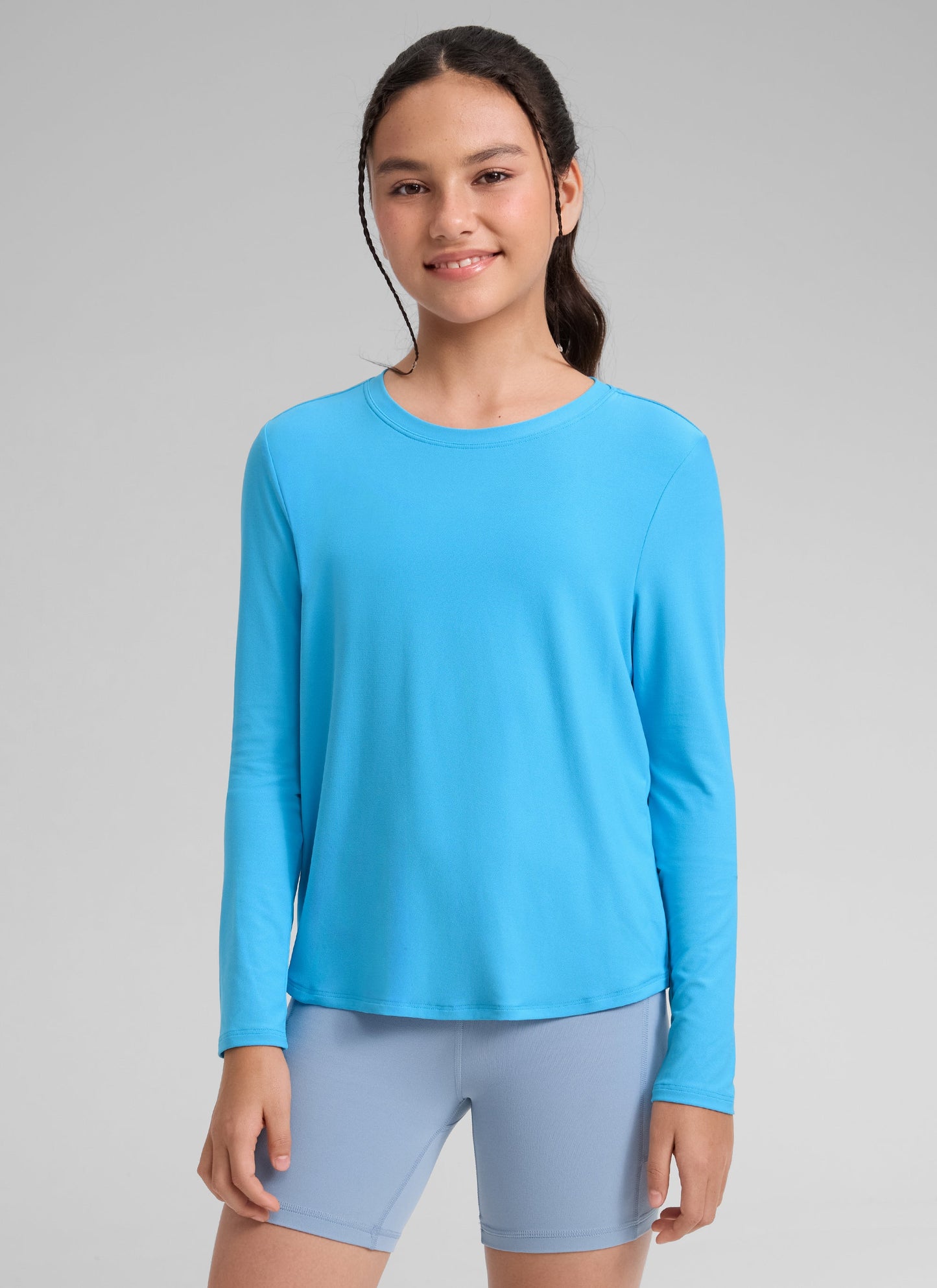 Girls Cloudweight Side Slit Long Sleeve