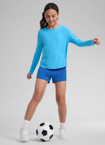 Girls Cloudweight Side Slit Long Sleeve