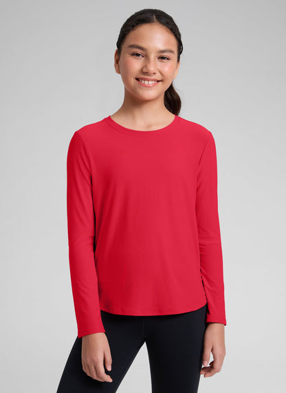 Girls Cloudweight Side Slit Long Sleeve