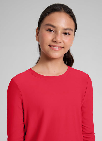 Girls Cloudweight Side Slit Long Sleeve