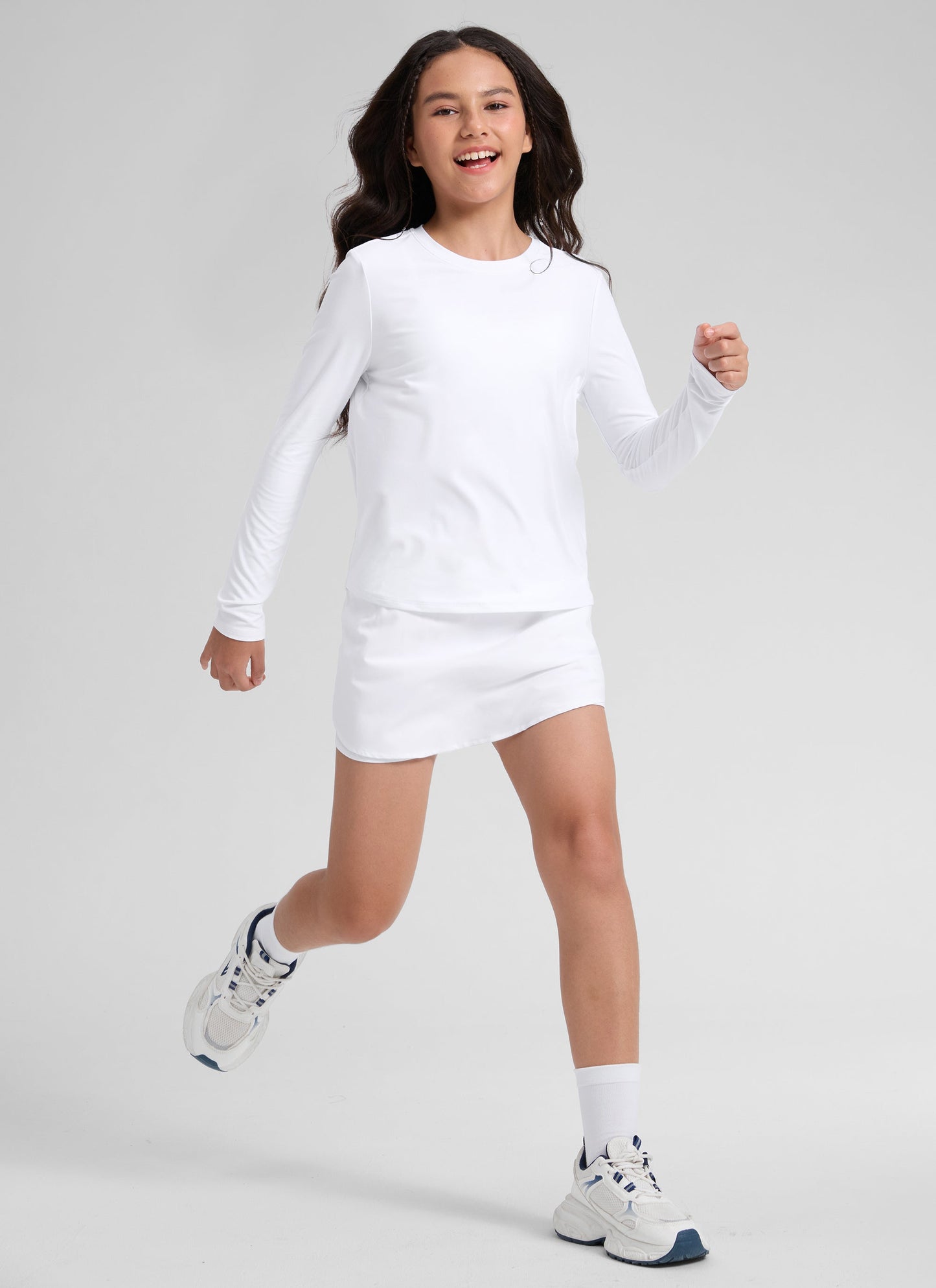 Girls Cloudweight Side Slit Long Sleeve